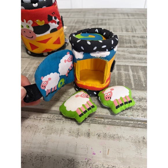 Manhattan Farm Animal Stacking Nesting Soft Blocks Toy Toddler Baby Educational - Picture 3 of 5